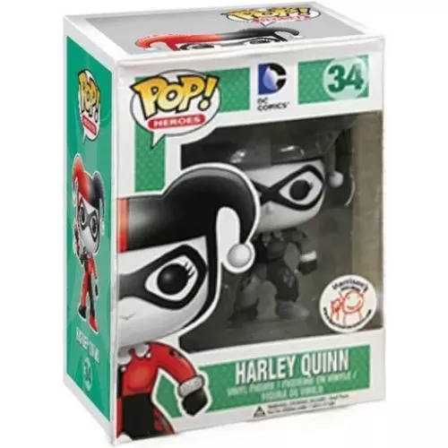 Funko Pop! Harley Quinn #34 Black and White DC Comics Box