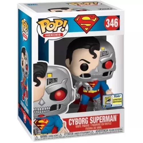 Funko Pop! Cyborg Superman #346 Heroes Vinyl Figure Box