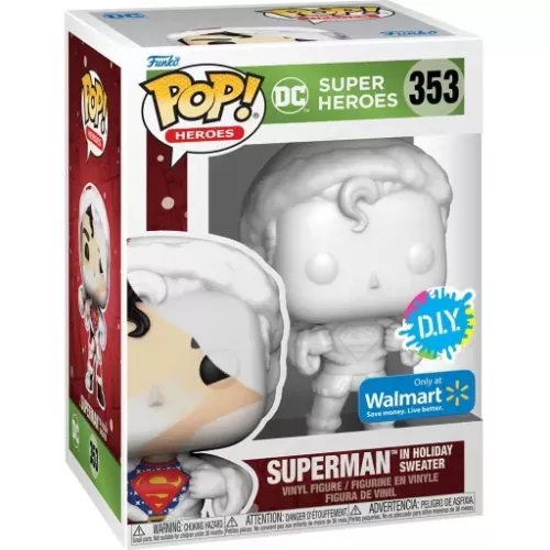 Funko Pop! Superman in Holiday Sweater #353 D.I.Y. Box