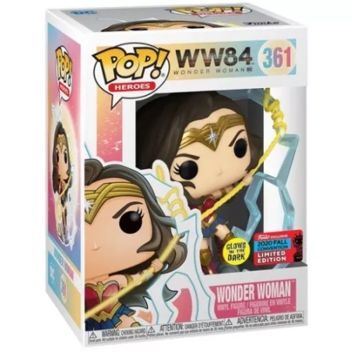 Funko Pop! Wonder Woman #361 Glows in the Dark WW84 Wonder Woman DC Box