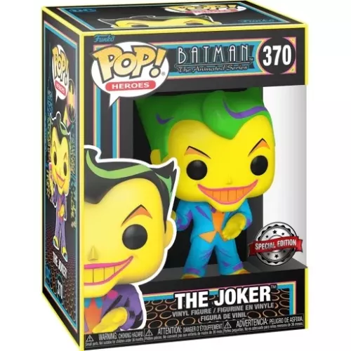 Funko Pop! The Joker #370 Tee Blacklight Batman The Animated Series Box