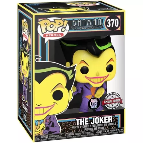 Funko Pop! The Joker #370 Blacklight Batman The Animated Series Box