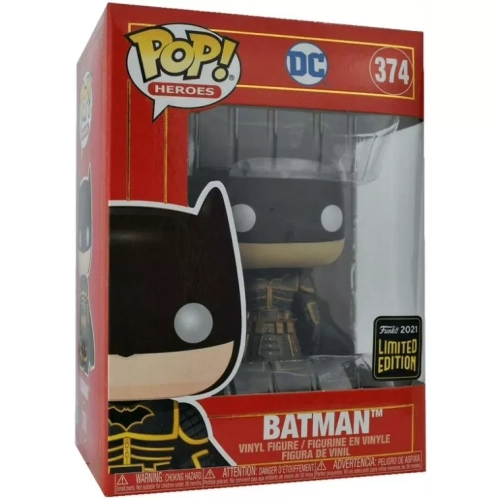 Funko Pop! Batman #374 Metallic DC Heroes Vinyl Figure Box