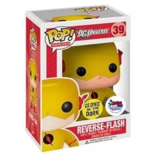 Funko Pop! Reverse Flash #39 Glows in the Dark DC Universe Box