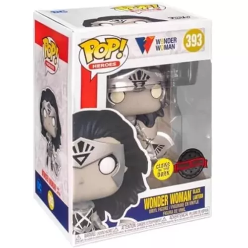 Funko Pop! Wonder Woman Black Lantern #393 Glows in the Dark Box