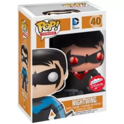 Funko Pop! Nightwing #40 Red Metallic DC Comics Heroes Box