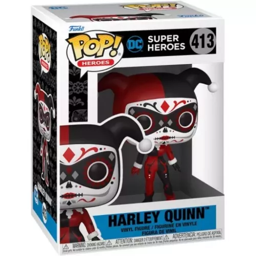 Funko Pop! Harley Quinn #413 Dia De Los DC DC Super Heroes Box