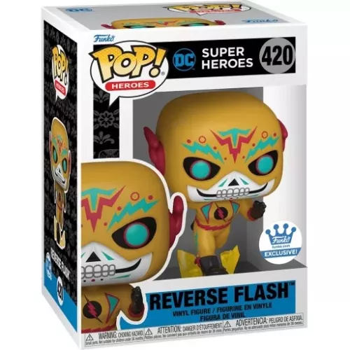 Funko Pop! Reverse Flash #420 Dia De Los DC DC Super Heroes Box