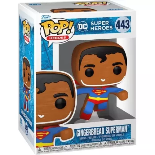 Funko Pop! Gingerbread Superman #443 DC Super Heroes Box