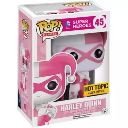 Funko Pop! Harley Quinn #45 Pink DC Comics Super Heroes Box