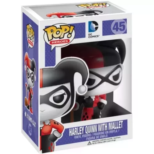 Funko Pop! Harley Quinn with Mallet #45 DC Comics Heroes Box