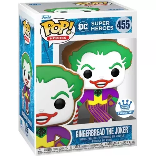 Funko Pop! Gingerbread The Joker #455 DC Super Heroes Box