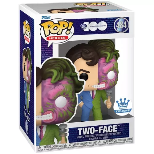 Funko Pop! Two-Face #484 Warner Bros. 100 Celebrating Every Story Box