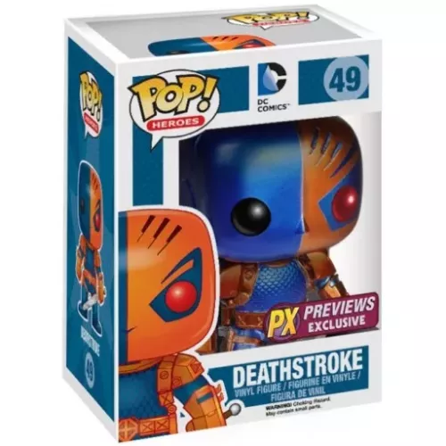 Funko Pop! Deathstroke #49 Metallic DC Comics Heroes Box