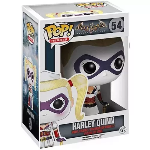 Funko Pop! Harley Quinn #54 Batman Arkham Asylum Heroes Box
