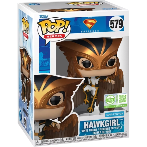 Funko Pop! Hawkgirl #579 Blacklight DC Studios Superman Box