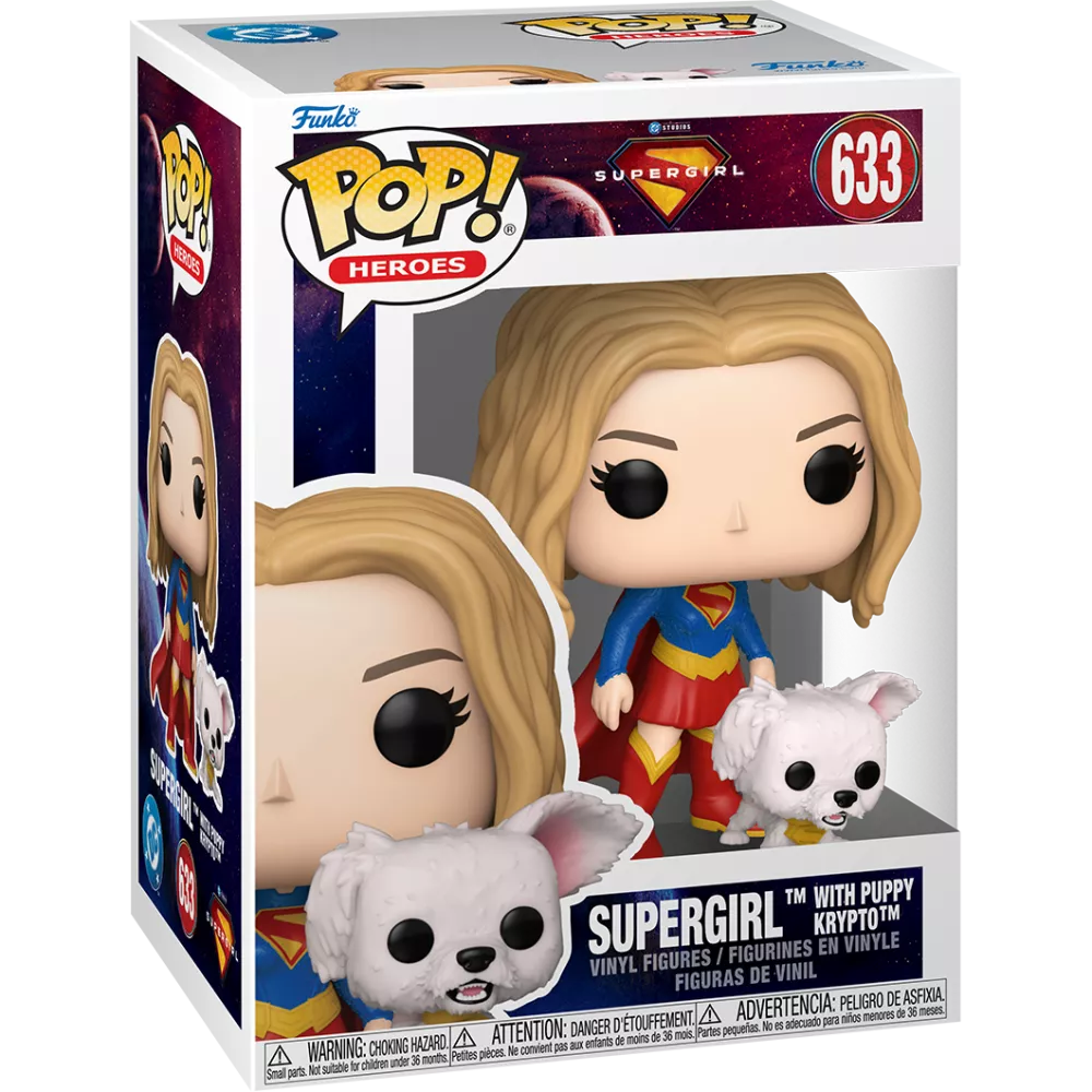 Supergirl with Puppy Krypto Box