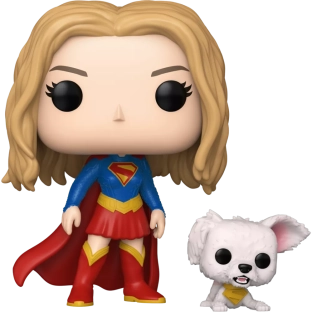 Supergirl with Puppy Krypto