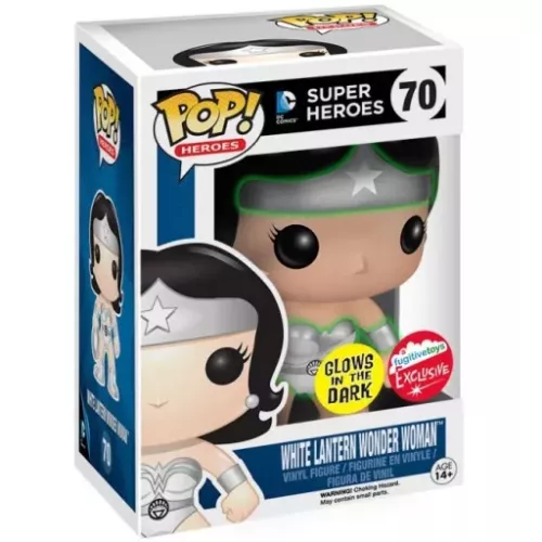 Funko Pop! White Lantern Wonder Woman #70 Glows in the Dark Box