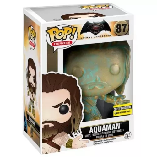 Funko Pop! Aquaman #87 Patina Batman v Superman Heroes Box