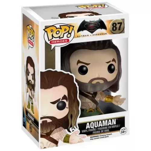 Funko Pop! Aquaman #87 Batman v Superman Heroes Vinyl Figure Box