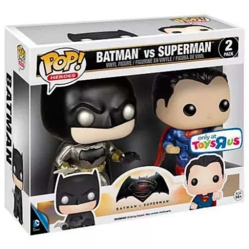 Funko Pop! Batman 2 Pack Metallic Batman v Superman Box