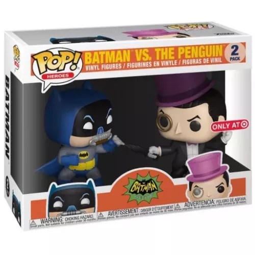 Funko Pop! Batman 2 Pack Batman vs. The Penguin Batman Classic TV Series Box