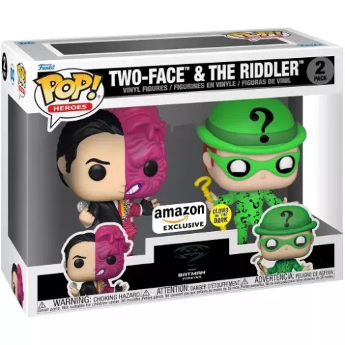Funko Pop! Two-Face 2 Pack Glows in the Dark Batman Forever Box