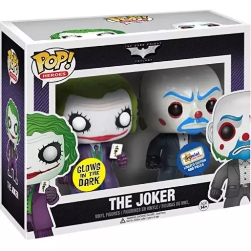 Funko Pop! The Joker Bank Robber 2 Pack Glows in the Dark Box
