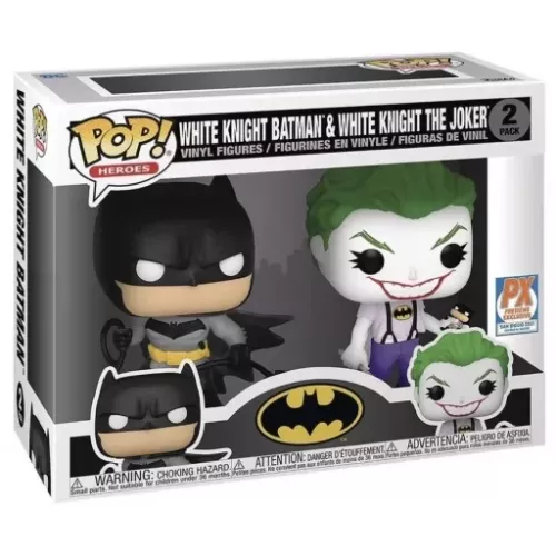 Funko Pop! White Knight Batman 2 Pack Heroes Vinyl Figure Box