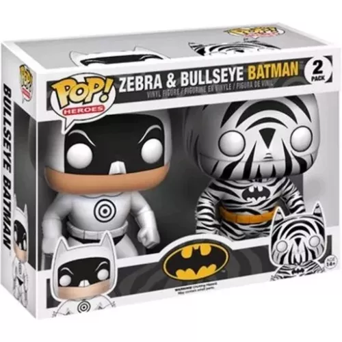 Funko Pop! Zebra Batman 2 Pack Heroes Vinyl Figure Box