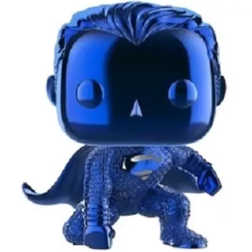 Funko Pop! Superman 3 Pack Blue Chrome Heroes Vinyl Figure