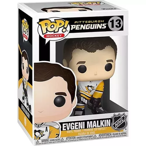Funko Pop! Evgeni Malkin #13 Away Pittsburgh Penguins Box