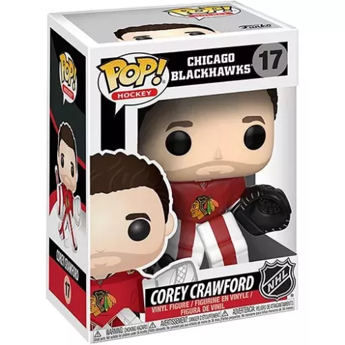 Funko Pop! Corey Crawford #17 Chicago Blackhawks Hockey Box