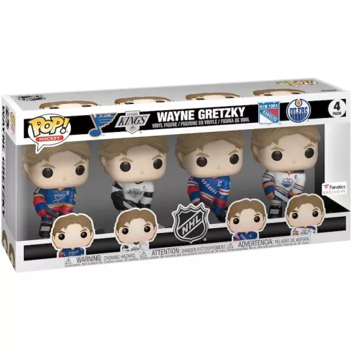Funko Pop! Wayne Gretzky 4 Pack All Teams 4 Pack Edmonton Oilers Box