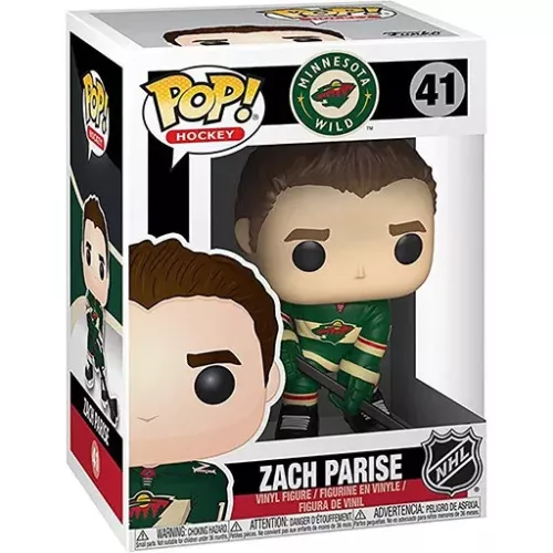 Funko Pop! Zach Parise #41 Minnesota Wild Hockey Vinyl Figure Box
