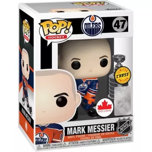 Funko Pop! Mark Messier #47 Chase Edmonton Oilers Hockey Box