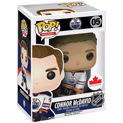 Funko Pop! Connor McDavid #05 Away Edmonton Oilers Box