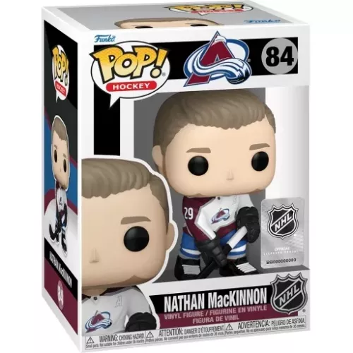 Funko Pop! Nathan MacKinnon #84 Away Colorado Avalanche Box