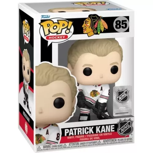 Funko Pop! Patrick Kane #85 Road Jersey Chicago Blackhawks Box