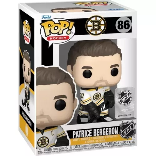 Funko Pop! Patrice Bergeron #86 Road Jersey Boston Bruins Box