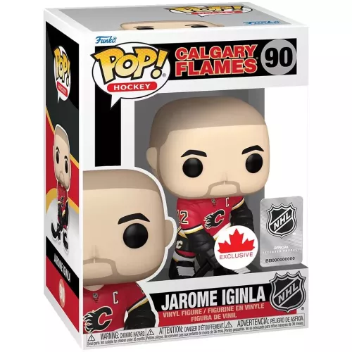 Funko Pop! Jarome Iginla #90 Home Jersey Calgary Flames Box