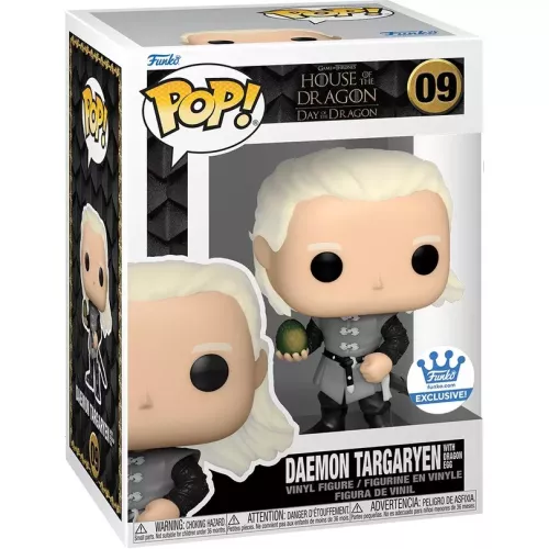 Funko Pop! Daemon Targaryen with Dragon Egg #09 Game of Thrones House of the Dragon Day of the Dragon Box