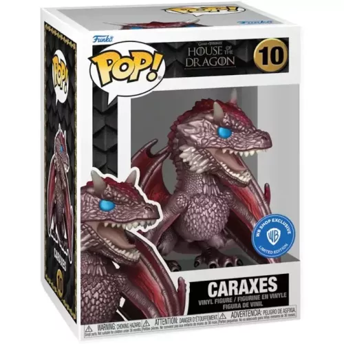 Funko Pop! Caraxes #10 Metallic Game of Thrones House of the Dragon Box