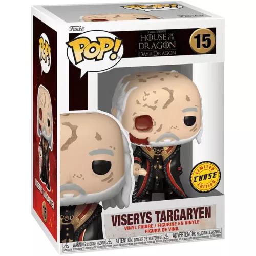 Funko Pop! Viserys Targaryen #15 Chase Game of Thrones House of the Dragon Day of the Dragon Box