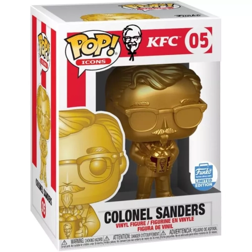 Funko Pop! Colonel Sanders #05 with Bucket Gold KFC Box