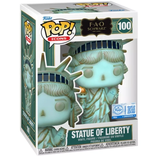 Funko Pop! Statue of Liberty #100 FAO Schwarz Since 1862 Box