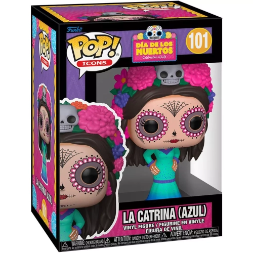 Funko Pop! La Catrina (Azul) #101 Dia De Los Muertos Celebration of Life Box