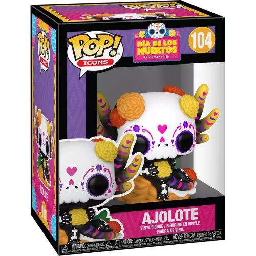 Funko Pop! Ajolote #104 Dia De Los Muertos Celebration of Life Box