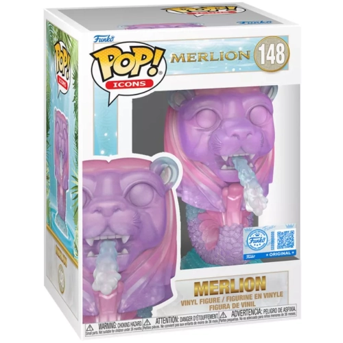 Funko Pop! Merlion #148 Translucent Icons Vinyl Figure Box